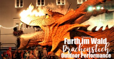 Furth im Wald's Drachenstich Historic Outdoor Performance | World's Largest Robot | Fire Breathing Dragon Robot | Things to do in Bavaria | Drachenstich Festspiele Furth im Wald | Historic Outdoor Plays in Germany | Festspiele Deutschland | Unique Things to do in Germany | Summer Performances in Germany | Day Trip from Munich | Day Trip from Regensburg | Dragon Lovers | Bavaria Summer Events - California Globetrotter
