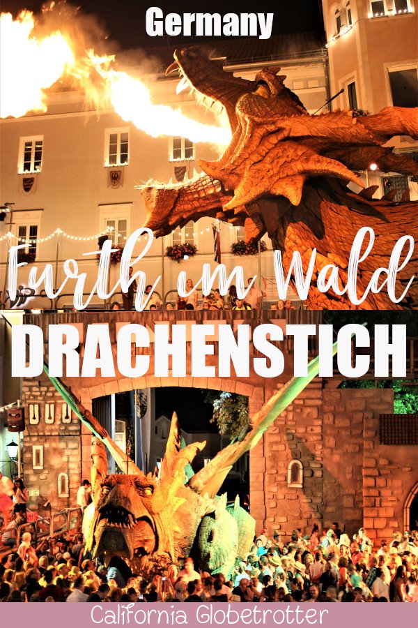 Furth im Wald's Drachenstich Historic Outdoor Performance | World's Largest Robot | Fire Breathing Dragon Robot | Things to do in Bavaria | Drachenstich Festspiele Furth im Wald | Historic Outdoor Plays in Germany | Festspiele Deutschland | Unique Things to do in Germany | Summer Performances in Germany | Day Trip from Munich | Day Trip from Regensburg | Dragon Lovers | Bavaria Summer Events - California Globetrotter