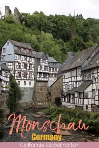 The Adorable Half-timbered Town of Monschau, Germany | Towns in North-Rhein Westphalia | Northern Germany Towns to Visit | Half-timbered Towns in Germany | Fairy Tale Towns in Germany | North Eifel Towns | Day Trip from Aachen | Day Trip from Frankfurt | Day Trip from Belgium | Small German Towns Survived WWII | Best Places to Visit in Germany | #Monschau #NorthRheinWestphalia #Germany - California Globetrotter