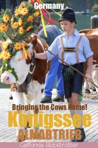 Königssee Almabtrieb | Things to do in Germany in Autumn | Bavarian Traditions in the Fall | Alpine Traditions in Germany | Returning of the Cows Headdress Celebration | Kranzkuh | Traditional Lederhosen & Dirndl | Best Things to do in Fall in the Alps | Bavarian Alps Traditions | #Königssee #Berchtesgaden #Bavaria #Germany #Europe - California Globetrotter