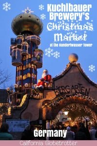 Kuchlbauer Brewery's Christmas Market at the Hundertwasser Tower | Weihnachtsmarkt am Kuchlbauer Turm | Friedrich Hundertwasser Tower | Unique Christmas Markets in Germany | Germany Christmas Markets | Southern Germany Christmas Markets | Christmas Markets near Munich | Christmas Markets near Regensburg | Interesting Christmas Markets | Bavaria Christmas Markets | #Abensberg #Bavaria #Germany - California Globetrotter