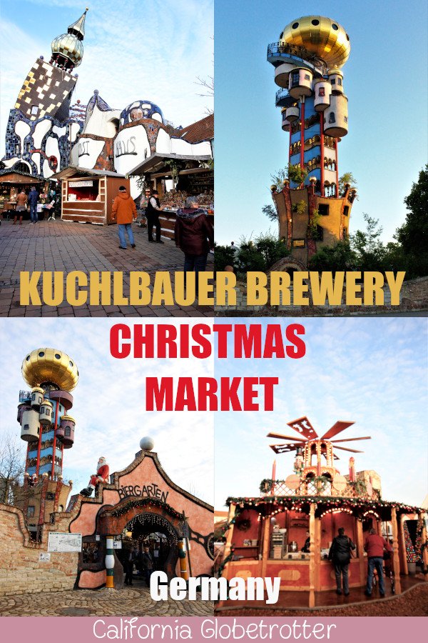Kuchlbauer Brewery's Christmas Market at the Hundertwasser Tower | Weihnachtsmarkt am Kuchlbauer Turm | Friedrich Hundertwasser Tower | Unique Christmas Markets in Germany | Germany Christmas Markets | Southern Germany Christmas Markets | Christmas Markets near Munich | Christmas Markets near Regensburg | Interesting Christmas Markets | Bavaria Christmas Markets | #Abensberg #Bavaria #Germany - California Globetrotter