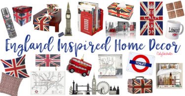 England Inspired Home Decor for the London Obsessed Girl - London Travel Decor - Travel Themed Home Accessories - London Inspired Home Decor - London style home decor - Afternoon tea set - Tea Time set - California Globetrotter