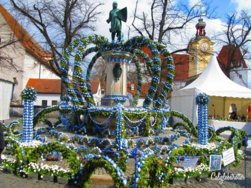 Ingolstadt Easter Fountain | Ingolstadt Osterbrunnen | Easter Fountains in Bavaria | Easter Fountains in Upper Franconia | Easter Fountains in the Franconian Switzerland | German Easter Traditions | Osterbrunnen in Deutschland | Fränkisches Schweiz | Unique Things to Do in Germany | Spring in Germany | Sightseeing in Germany | Small Towns in Germany | Where to Find Easter Fountains in Germany - California Globetrotter