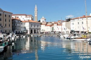 Piran, Slovenia | Slovenia Istria | Piran Beach Towns | Gorgeous Seaside Towns along the Adriatic Sea | Adriatic Coast Road Trip Itinerary | Best Adriatic Sea Coastal Towns to Visit | Croatian Coast Towns | Montenegro Coastal Towns | Best Beach Towns Adriatic Sea | Adriatic Sea Beach Towns | Best Adriatic Beaches | Adriatic Itinerary | Adriatic Sea Road Trip | Balkan Coastline Road Trip | Balkan Road Trip | European Beaches | European Summer Holiday Beaches - California Globetrotter