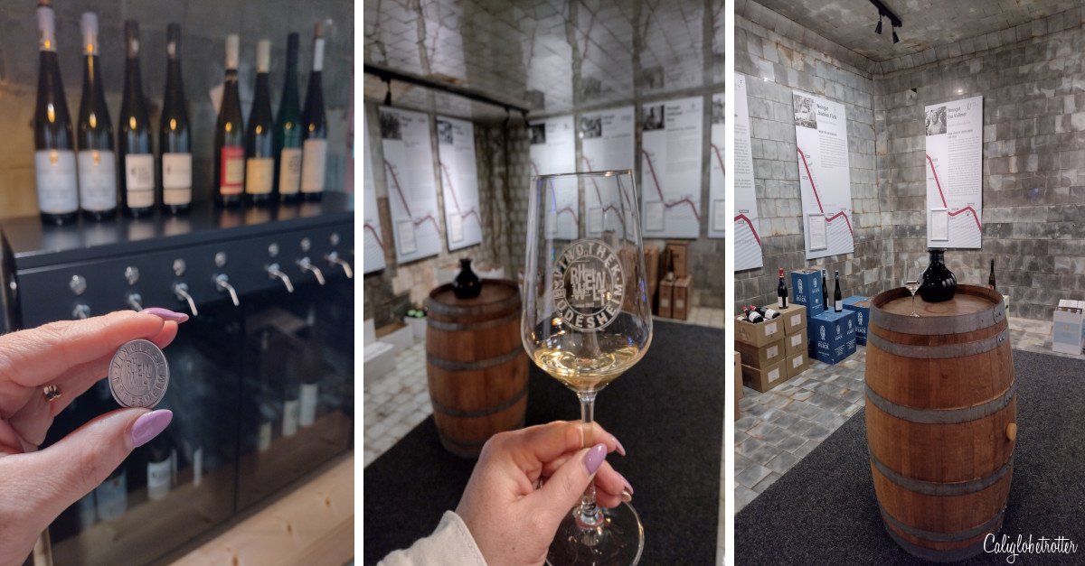 Exploring the Romantic Rhein Route in Germany | Rüdesheim am Rhein | Vinothek Rheinwelt Rüdesheim | Wine Tasting in Rüdesheim | Rheingau Wineries | Wineries in the Rheingau to Visit | Rhein Wine | Rhein Wineries to Visit | Town to Visit along the Rhein River | Romantic Rhine Valley Travel | Vineyards along the Rhein River | Castles on the Rhein River | Things to do in Germany | Best of Germany to Visit | Things to do on the Rhein River | Wine Tasting on the Rhein - California Globetrotter